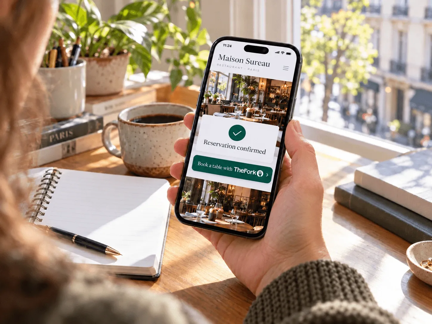 A Restaurant Website With TheFork Bookings Built In